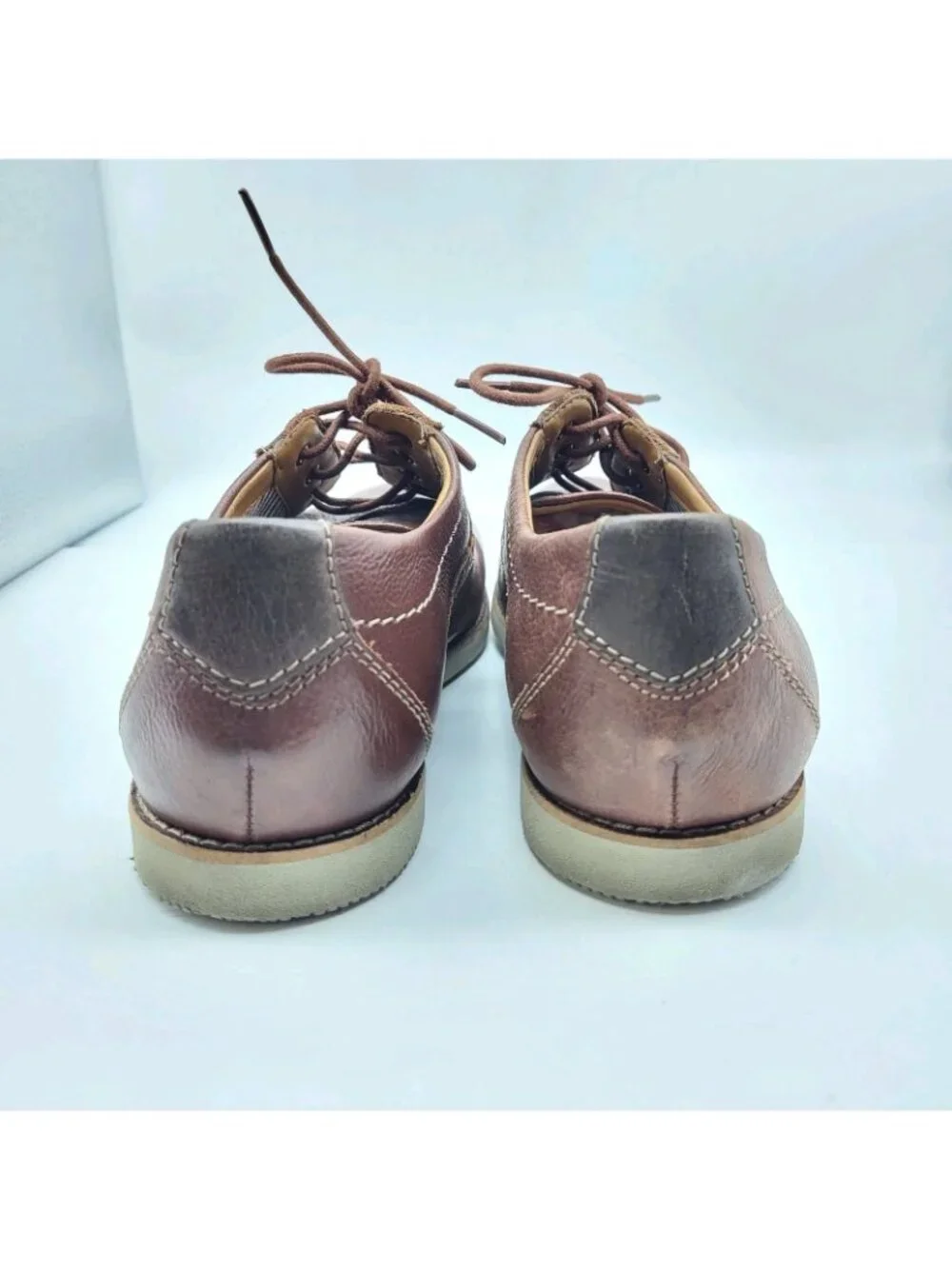 Clarks Mens Lace up Oxford Brown Leather 10.5 M Walking shoes